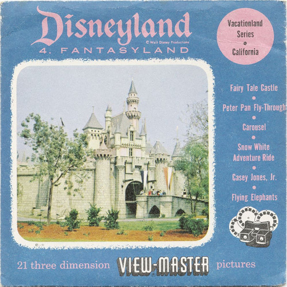 9 ANDREW - Disneyland - Fantasyland - View-Master 3 Reel Economy Packet - vintage - 854-A,B,C-S3 Packet 3Dstereo 