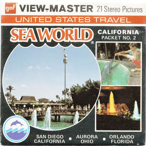 9 ANDREW - Sea World - View-Master 3 Reel Economy Packet - vintage - A193-G3B Packet 3Dstereo 