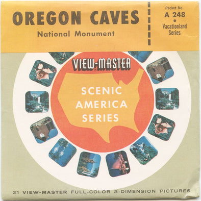 11 ANDREW - Oregon Caves - View-Master 3 Reel Packet - vintage - A248-SU Packet 3dstereo 