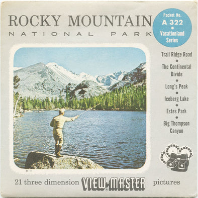 9 ANDREW - Rocky Mountain - View-Master 3 Reel Economy Packet - vintage - A322-S4 Packet 3Dstereo 