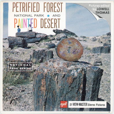 Petrified Forest Nat'l Park & Painted Desert - View-Master 3 Reel Packet - 1970s views - (A365-G1A) collectibles 3Dstereo 