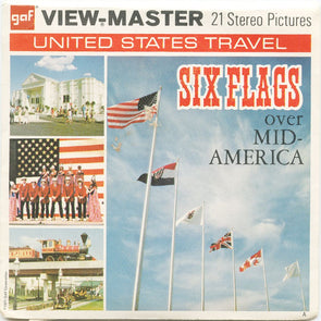 9 ANDREW - Six Flags - View-Master 3 Reel Economy Packet - vintage - A458-G3A Packet 3Dstereo 