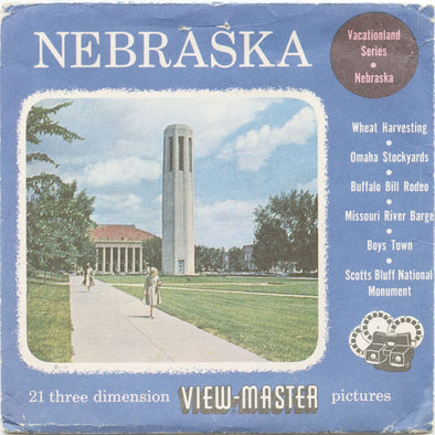 9 ANDREW - Nebraska - View-Master 3 Reel Economy Packet - vintage - NEBR-1,2,3-S3 Packet 3Dstereo 