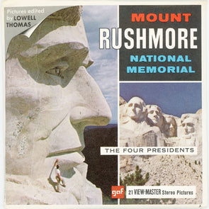 Mt. Rushmore National Memorial - View-Master 3 Reel Packet - 1970s views - A487-G1A 3Dstereo 