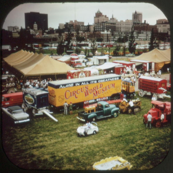 10 ANDREW - Old-Time Circus - Train, Acts, Parade - View-Master 3 Reel Packet - vintage - A530-G1A Packet 3dstereo 