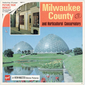 Milwaukee County & Horticultural Conservatory - View-Master 3 Reel Packet - 1970s views - (A532-G1A) 3Dstereo 