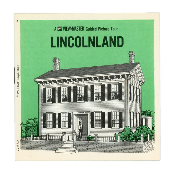 Lincolnland - ViewMaster 3 Reel Packet - 1970s views - vintage 3Dstereo 