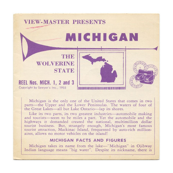 9 ANDREW - Michigan - View-Master 3 Reel Economy Packet - vintage - A580-S4 Packet 3Dstereo 