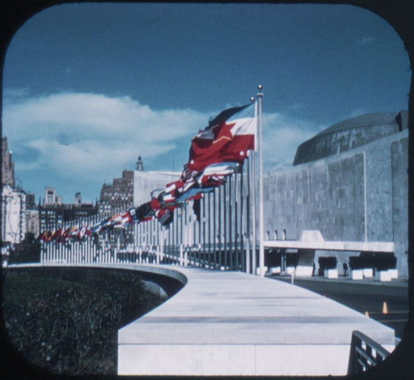 9 ANDREW - United Nations - View-Master 3 Reel Economy Packet - vintage - A651-S4 Packet 3Dstereo 