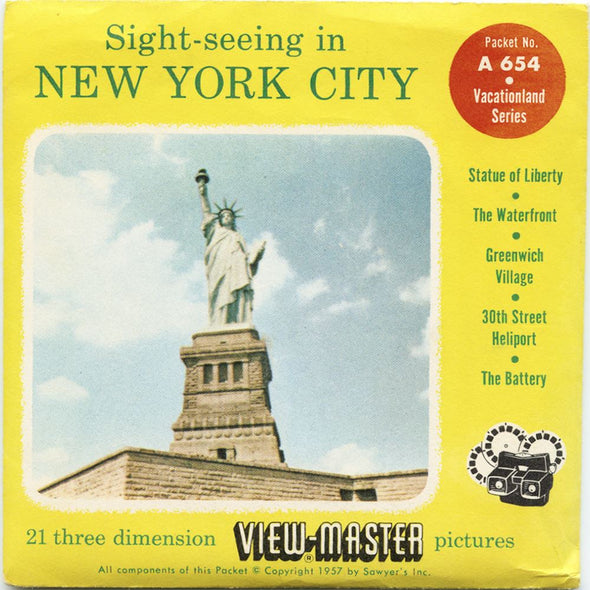 5 ANDREW - New York City - View-Master 3 Reel Packet - 1957 - vintage - A654-S4 Packet 3dstereo 