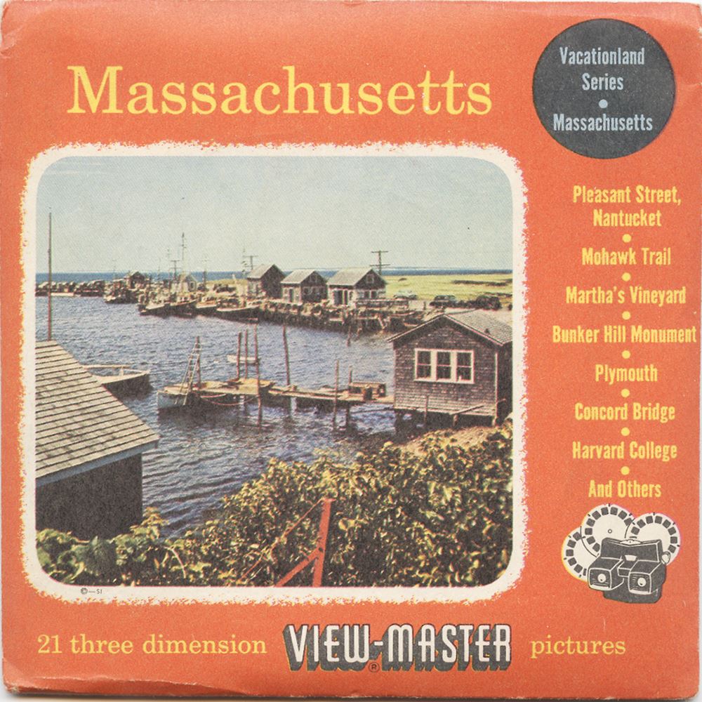 View Master Packet Massachusetts - View-Master 3 Reel Packet - 1955 - vintage - A725-S3 ...