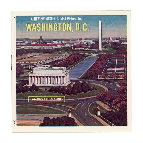 Washington, D.C - ViewMaster 3 Reel Packet - 1970s views - vintage 3Dstereo 