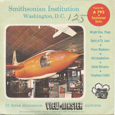 9 ANDREW - Smithsonian Institution - View-Master 3 Reel Economy Packet - vintage - A792-S4 Packet 3Dstereo 