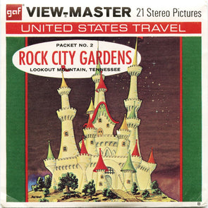 5 ANDREW - Rock City Gardens - View-Master 3 Reel Packet - vintage - A885-G3B Packet 3dstereo 