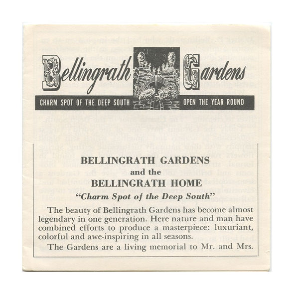 9 ANDREW - Bellingrath Gardens - View-Master 3 Reel Economy Packet - vintage - A930-S4 Packet 3Dstereo 