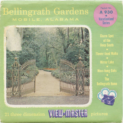 9 ANDREW - Bellingrath Gardens - View-Master 3 Reel Economy Packet - vintage - A930-S4 Packet 3Dstereo 