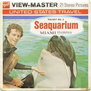 9 ANDREW - Seaquarium - View-Master 3 Reel Economy Packet - vintage - A971-G3B Packet 3Dstereo 