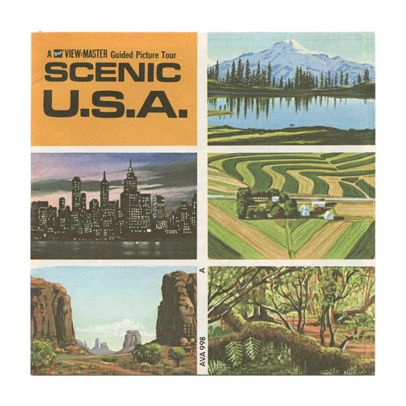9 ANDREW - Scenic USA - View-Master 3 Reel Economy Packet - vintage - A996-G3C Packet 3Dstereo 