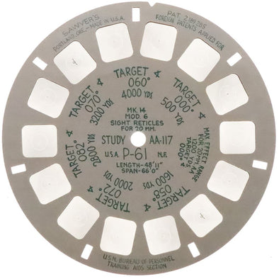 AA-117 - Military Range Estimation Study Reel - Northrop P-61 - naval aviation reel - vintage Reels 3Dstereo.com 