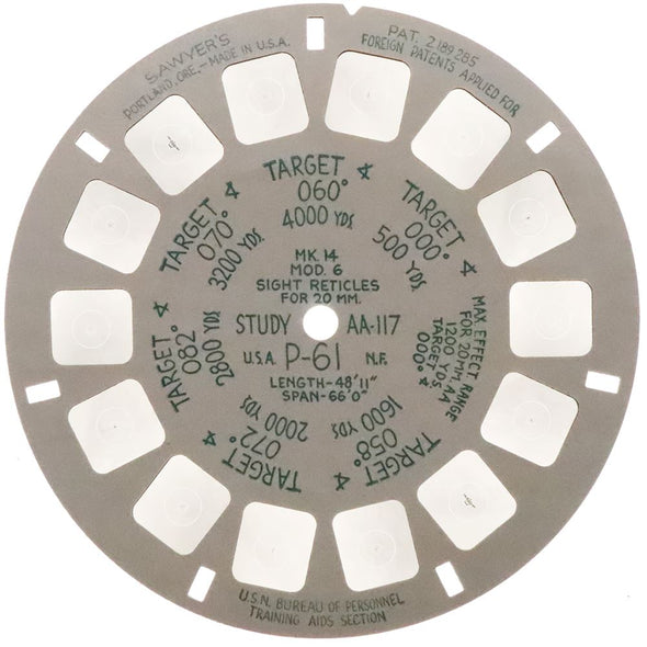 AA-117 - Military Range Estimation Study Reel - Northrop P-61 - naval aviation reel - vintage Reels 3Dstereo.com 