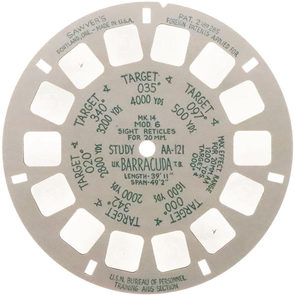 A-ANDREW - AA-121 - Military Range Estimation Study Reel - Barracuda - naval aviation reel - vintage Reels 3Dstereo.com 