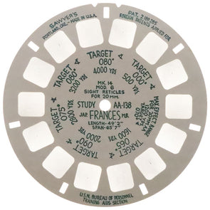 A-ANDREW - AA-138 - Military Range Estimation Study Reel - Frances - naval aviation reel - vintage Reels 3Dstereo.com 