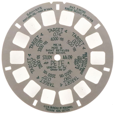 A-ANDREW - AA-139 - Military Range Estimation Study Reel - Pete - naval aviation reel - vintage Reels 3Dstereo.com 