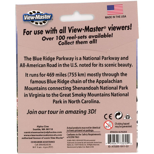 Blue Ridge Parkway - Virginia & NC - View-Master 3 Reel set (ACP-3255) VBP 3Dstereo 