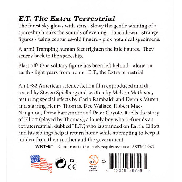 E. T. The Extra Terrestrial - Movies - View Master 3 Reel Set - NEW WKT 3dstereo 