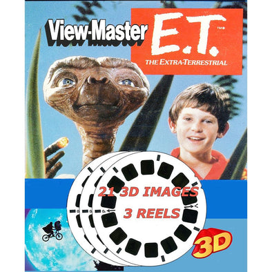 E. T. The Extra Terrestrial - Movies - View Master 3 Reel Set - NEW WKT 3dstereo 