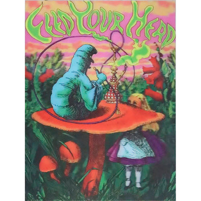 Feed Your Head - Alice in Wonderland - 3D Lenticular Poster - 12x16 Print - New Poster 3Dstereo 