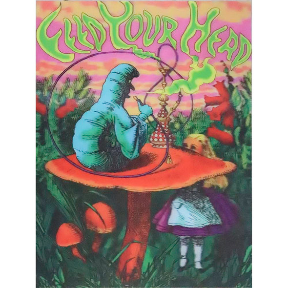 Feed Your Head - Alice in Wonderland - 3D Lenticular Poster - 12x16 Print - New Poster 3Dstereo 