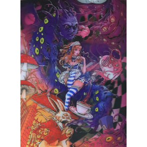 Alice in Wonderland - 3D & Flicker Lenticular Poster - 12x16 - NEW Poster 3dstereo 