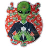 Alien - 2 image Flicker Lenticular Decal Sticker - 6x5 Postcard 3dstereo 