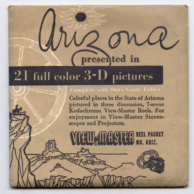 10 ANDREW - Arizona - View-Master 3 Reel Economy Packet - vintage - ARIZ-1,2,3-S2 Packet 3dstereo 