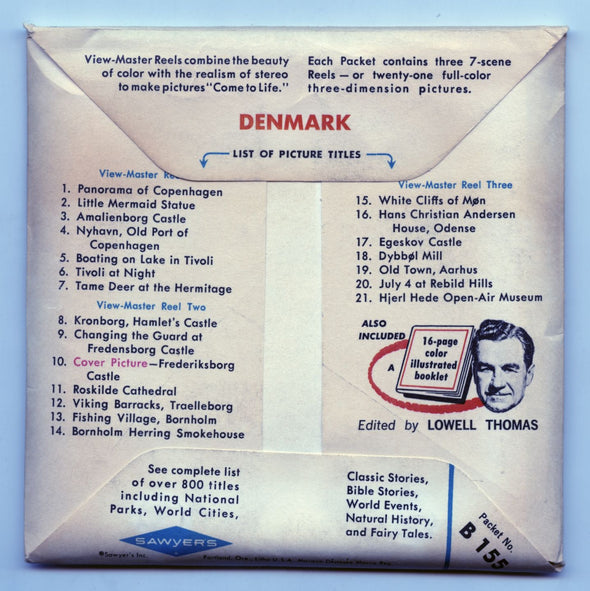 10 ANDREW - Denmark - View-Master 3 Reel Packet - vintage - B155-S6 Packet 3dstereo 