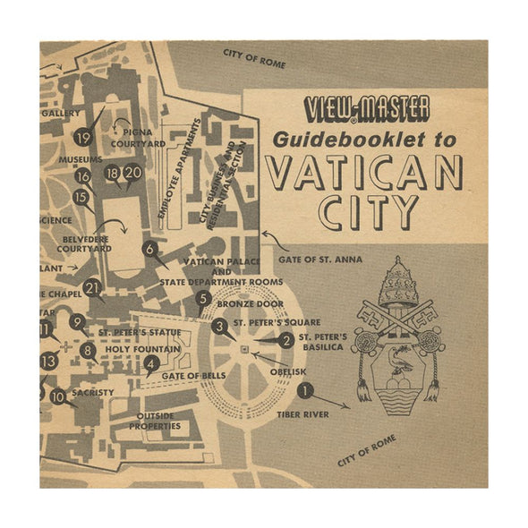 9 ANDREW - Vatican City - View-Master 3 Reel Economy Packet - vintage - B178-S5 Packet 3Dstereo 