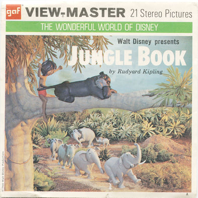 9 ANDREW - Jungle Book - View-Master 3 Reel Economy Packet - vintage - B363-G3A Packet 3Dstereo 