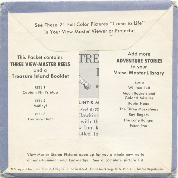 9 ANDREW - Treasure Island - View-Master 3 Reel Packet - vintage - B432-S4 Packet 3Dstereo 