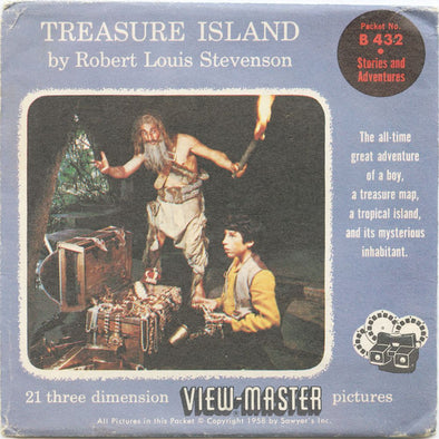 9 ANDREW - Treasure Island - View-Master 3 Reel Packet - vintage - B432-S4 Packet 3Dstereo 