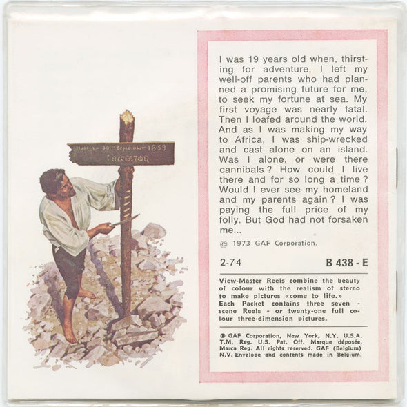 11 ANDREW - Robinson Crusoe - View-Master 3 Reel Packet - vintage - B438E-BG3 - unopened Packet 3Dstereo 
