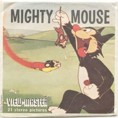 11 ANDREW - Mighty Mouse - View-Master 3 Reel Economy Packet - vintage - B526-S5 Packet 3dstereo 