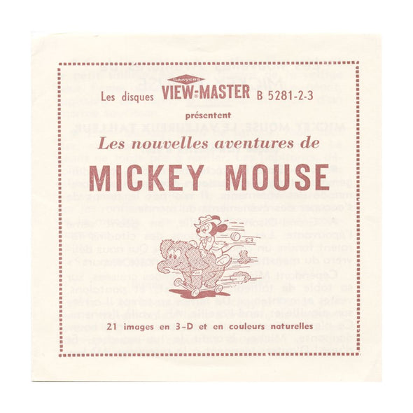 11 ANDREW - Mickey Mouse - View-Master 3 Reel Packet - vintage - B528-BS3 Packet 3Dstereo 