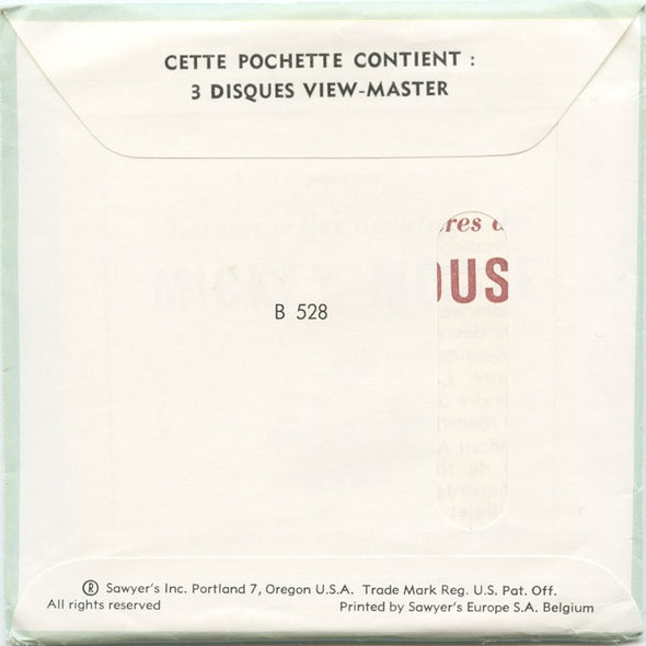 11 ANDREW - Mickey Mouse - View-Master 3 Reel Packet - vintage - B528-BS3 Packet 3Dstereo 
