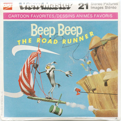 9 ANDREW - Beep Beep The Road Runner - View-Master 3 Reel Packet - vintage - B538-C-G6 - unopened Packet 3Dstereo 