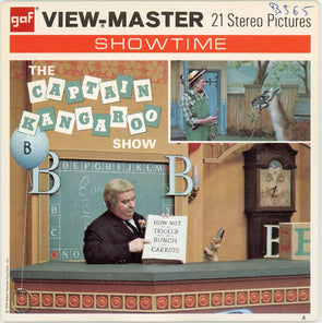 Captain Kangaroo Show - View-Master 3 Reel Packet - Vintage - B565-G3A Packet 3Dstereo 