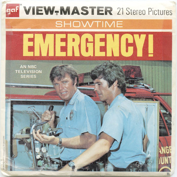 9 ANDREW - Emergency! - View-Master 3 Reel Economy Packet - vintage - B597-G3B Packet 3Dstereo 