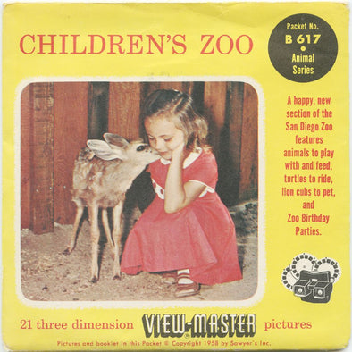 9 ANDREW - Children's Zoo - View-Master 3 Reel Packet - vintage - B617-S4 Packet 3Dstereo 