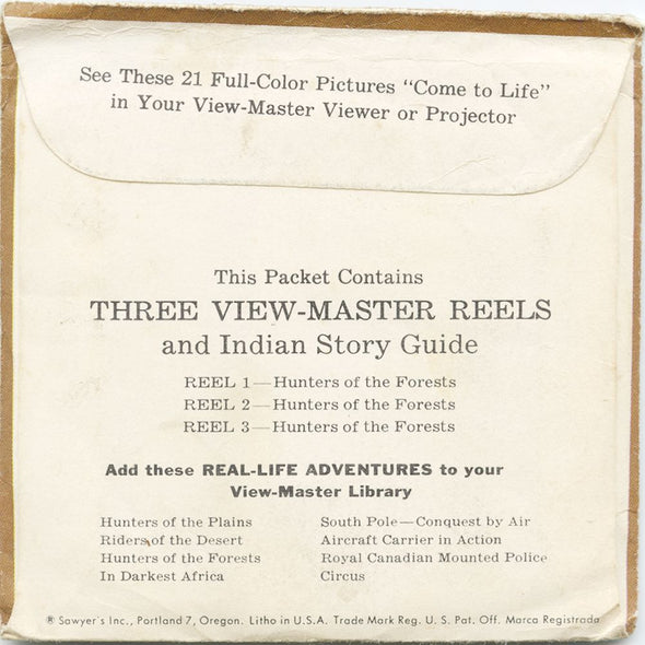 9 ANDREW - Hunters of the Forests - View-Master 3 Reel Economy Packet - vintage - B722-S4 Packet 3Dstereo 