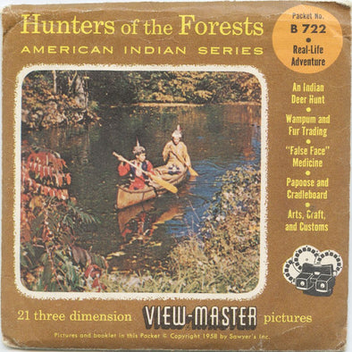 9 ANDREW - Hunters of the Forests - View-Master 3 Reel Economy Packet - vintage - B722-S4 Packet 3Dstereo 